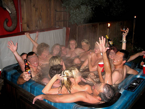 hot tub nudist swinger resorts